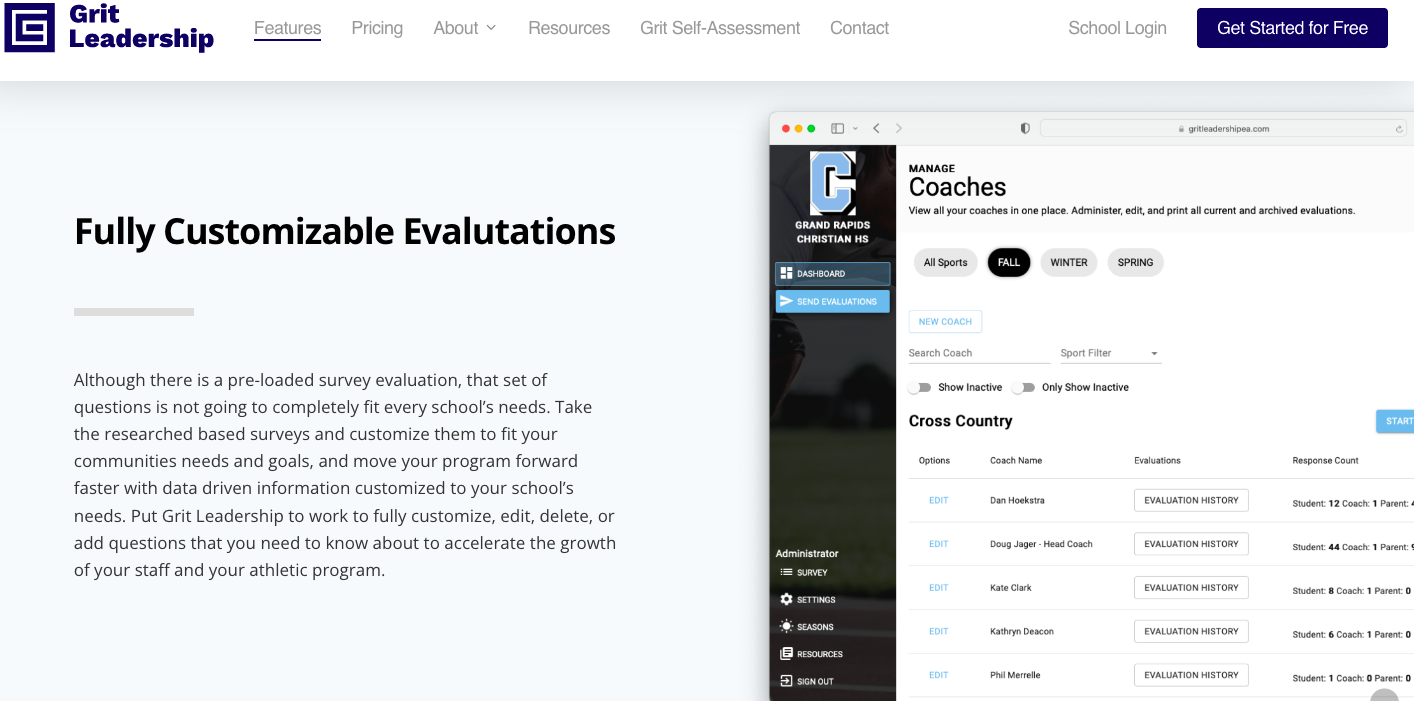 The Coach Evaluation Software Program is Growing Fast!